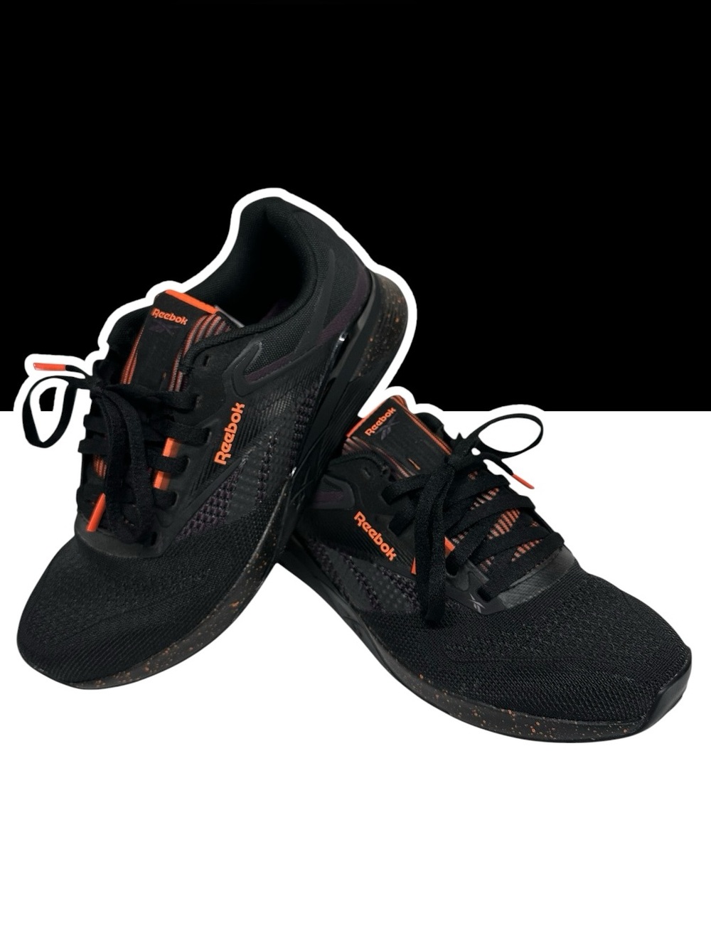 REEBOK Nano X4 / Black Midnight Plum & Coral Athletic Shoes / Women 7 / Goth - Picture 3 of 15